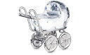 スワロフスキー クリスタル 置物 オーナメント SWAROVSKI SWAROVSKI Crystal Baby Carriage Retired When We were Young Collectible Seriesスワロフスキー クリスタル 置物 オーナメント SWAROVSKI