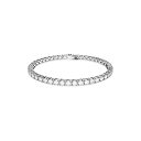 スワロフスキー アクセサリー 海外モデル SWAROVSKI Matrix Tennis Bracelet, Round Clear Stones on Rhodium Finished Band, Size M, Part of the Matrix Tennis Collectionスワロフスキー アクセサリー 海外モデル