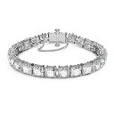 スワロフスキー アクセサリー 海外モデル SWAROVSKI Millenia bracelet, Square Cut Crystals, White, Rhodium Finishスワロフスキー アクセサリー 海外モデル