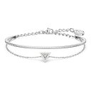 スワロフスキー アクセサリー 海外モデル Swarovski Ortyx bracelet, Triangle cut, White, Rhodium platedスワロフスキー アクセサリー 海外モデル
