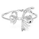 スワロフスキー アクセサリー 海外モデル SWAROVSKI Volta Bangle Bracelet, Large Bow-Inspired Design on a Rhodium Finished Band, Part of the Volta Collectionスワロフスキー アクセサリー 海外モデル