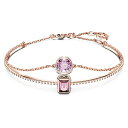 スワロフスキー アクセサリー 海外モデル Swarovski Stilla Bangle Bracelet, Purple and Pink Mixed-Cut Stones in a Rose Gold-Tone Finished Setting, Part of the Stilla Collectionスワロフスキー アクセサリー 海外モデル