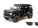 ジャダトイズ ミニカー ダイキャスト アメリカ 2021 Bronco Matt Black with Orange Stripes and Roof Rack Addictive Desert Designs Just Trucks Series 1/24 Diecast Model Car by Jada 34287ジャダトイズ ミニカー ダイキャスト アメリカ