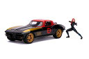 ジャダトイズ ミニカー ダイキャスト アメリカ Hollywood Rides 253225014 Marvel Black Widow 1966 Chevy ...