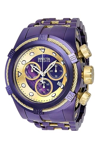 腕時計 インヴィクタ インビクタ メンズ Invicta Men's 38748 Reserve Quartz Chronograph Purple, Gold Dial Watch腕時計 インヴィクタ インビクタ メンズ