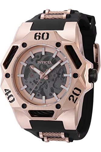 腕時計 インヴィクタ インビクタ メンズ Invicta Men's Coalition Forces 48.5mm Silicone, Cable Automatic Watch, Black (Model: 44082)腕時計 インヴィクタ インビクタ メンズ 1