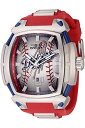 rv CBN^ CrN^ Y Invicta Men's MLB 53mm Stainless Steel, Silicone Quartz Watch, Silver (Model: 42828)rv CBN^ CrN^ Y