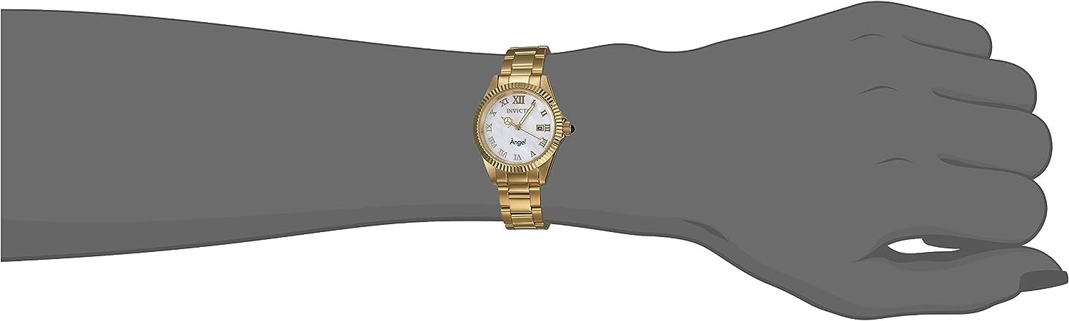 腕時計 インヴィクタ インビクタ レディース Invicta Women's Angel Lady 38mm Stainless Steel Gold White dial (One Size, Multicolored)腕時計 インヴィクタ インビクタ レディース 2