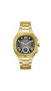 ゲス 腕時計 ゲス GUESS メンズ GUESS Men's 42mm Watch - Gold Tone Strap Black Dial Gold Tone Case腕時計 ゲス GUESS メンズ