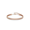 スワロフスキー アクセサリー 海外モデル Swarovski Subtle Women's Bracelet, with Clear Swarovski Crystals on a Rose-Gold Tone Plated Setting with Bolo Closureスワロフスキー アクセサリー 海外モデル