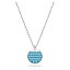 スワロフスキー アメリカ アクセサリー ブランド かわいい SWAROVSKI Swaorvski Ginger Pendant Necklace with Light Blue Crsytal Pav? on a Circle Motif and a Rhodium Finish Setting， Part of The Gingerスワロフスキー アメリカ アクセサリー ブランド かわいい