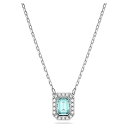 スワロフスキー アクセサリー 海外モデル Swarovski Millenia necklace, Octagon cut, Blue, Rhodium platedスワロフスキー アクセサリー 海外モデル