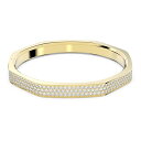 楽天angelicaスワロフスキー アメリカ アクセサリー ブランド かわいい SWAROVSKI Dextera Bangle Bracelet, Size L, Octagon Shape with White Crystal Pav? on Gold-Tone Finished Band, Part of the Dextera Collectionスワロフスキー アメリカ アクセサリー ブランド かわいい