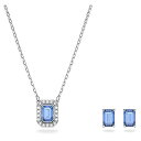 スワロフスキー アクセサリー 海外モデル Swarovski Millenia set, Octagon cut, Blue, Rhodium platedスワロフスキー アクセサリー 海外モデル