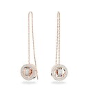 スワロフスキー アクセサリー 海外モデル Swarovski Hollow Drop Earrings, Long, White, Rose-gold tone Finishスワロフスキー アクセサリー 海外モデル