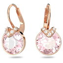 スワロフスキー アクセサリー 海外モデル SWAROVSKI Bella V Drop Pierced Earrings, Round Pink Crystals with Clear Pav? on a Rose-Gold Tone Finished Setting, Part of the Swarovski Bella Collectionスワロフスキー アクセサリー 海外モデル
