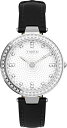 rv ^CbNX fB[X Timex Womenfs Adorn 32mm Watch - Silver-Tone Dial Silver-Tone Case Black Straprv ^CbNX fB[X
