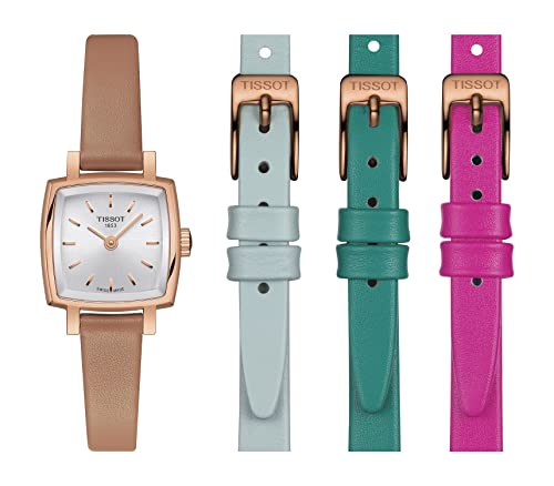 ティソ 腕時計 ティソ レディース Tissot Womens Lovely Summer Set 316L Stainless Steel case with Rose Gold PVD Coating Quartz Watch, Tan, Leather, 9 (T0581093603101)腕時計 ティソ レディース