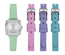 rv eB\ fB[X Tissot Womens Lovely Summer Set 316L Stainless Steel case Quartz Watch, Mint Green, Leather, 9 (T0581091603101)rv eB\ fB[X