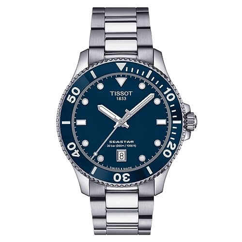 ティソ 腕時計 ティソ レディース Tissot Unisex Seastar 1000 40mm 316L Stainless Steel case Quartz Watches, Grey, Stainless Steel, 20 (T1204101104100)腕時計 ティソ レディース