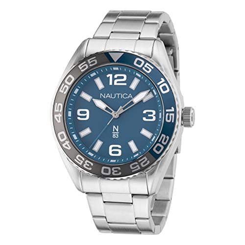 腕時計 ノーティカ メンズ Nautica N83 Men's NAPFWS307 Finn World Stainess Steel Bracelet Watch腕..