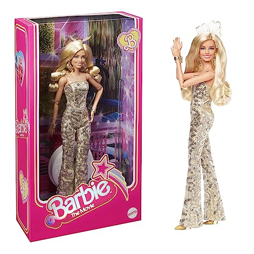 バービー バービー人形 Barbie Margot Robbie as in Gold Disco Jumpsuit The Movie Collectible Doll (HPJ99)バービー バービー人形