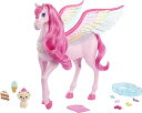 バービー バービー人形 Barbie A Touch of Magic Pegasus, Pink Winged Horse Toy with 10 Accessories Including Puppy Barrettesバービー バービー人形