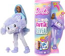 バービー バービー人形 Barbie Cutie Reveal Doll with Purple Hair & Poodle Costume, 10 Supri...