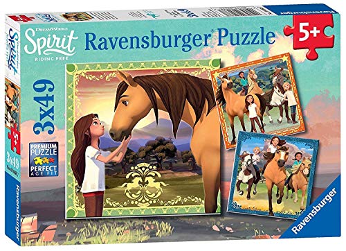 ジグソーパズル 海外製 アメリカ Ravensburger Adventure on Horses 3x49 Piece Jigsaw Puzzle Set for Kids - 08068 - Every Piece is Unique, Pieces Fit Together Perfectlyジグソーパズル 海外製 アメリカ
