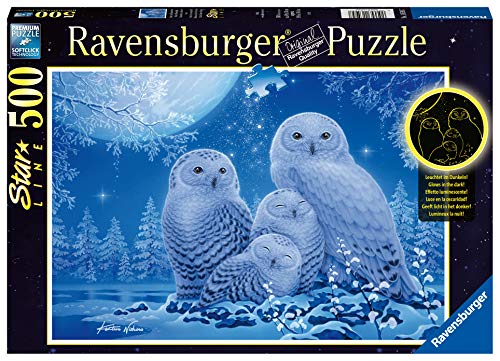 ジグソーパズル 海外製 アメリカ RAVENSBURGER PUZZLE 16595 Owls in Moonlight 500 Pieces, Multicolouredジグソーパズル 海外製 アメリカ