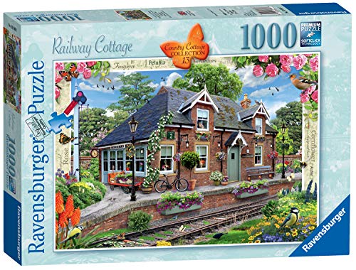 ジグソーパズル 海外製 アメリカ Ravensburger Country Collection No.13 Railway Cottage 1000 Piece Jigsaw Puzzle for Adults and Kids Age 12 Years Upジグソーパズル 海外製 アメリカ