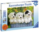 ジグソーパズル 海外製 アメリカ Ravensburger 12765 8 Puppy Sister 200 Piece Jigsaw Puzzleジグソーパズ...