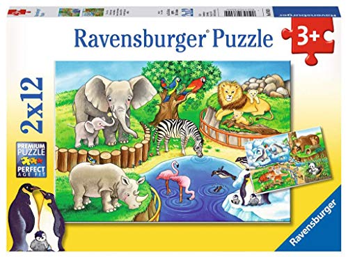 ジグソーパズル 海外製 アメリカ Ravensburger Animals in The Zoo Jigsaw Puzzle (2x12 Piece)ジグソーパズル 海外製 アメリカ