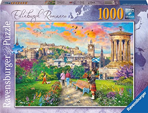 ѥ  ꥫ Ravensburger Edinburgh Romance 1000 Piece Jigsaw Puzzle for Adults and Kids Age 12 Years Up - Scotland, UKѥ  ꥫ