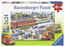ジグソーパズル 海外製 アメリカ Ravensburger Busy Train Station Jigsaw Puzzle (2 x 24 Piece)ジグソ...