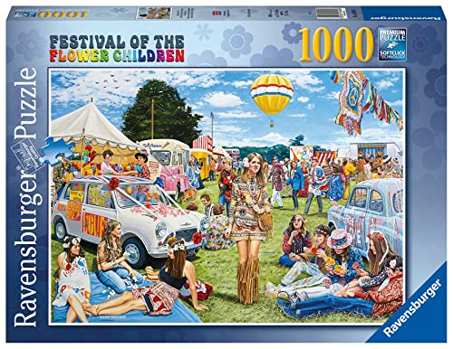 ѥ  ꥫ Ravensburger Festival of The Flower Children 1000 Piece Jigsaw Puzzle for Adults &Kids Age 12 Years Upѥ  ꥫ