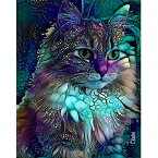 ジグソーパズル 海外製 アメリカ Ingooood Jigsaw Puzzle 1000 Pieces- Cat Series - Colorful cat -1 - Entertainment Toys for Adult Special Graduation or Birthday Gift Home Decorジグソーパズル 海外製 アメリカ