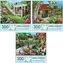 ジグソーパズル 海外製 アメリカ Bits and Pieces ? Value Set of Three 300 Piece Jigsaw Puzzles f...