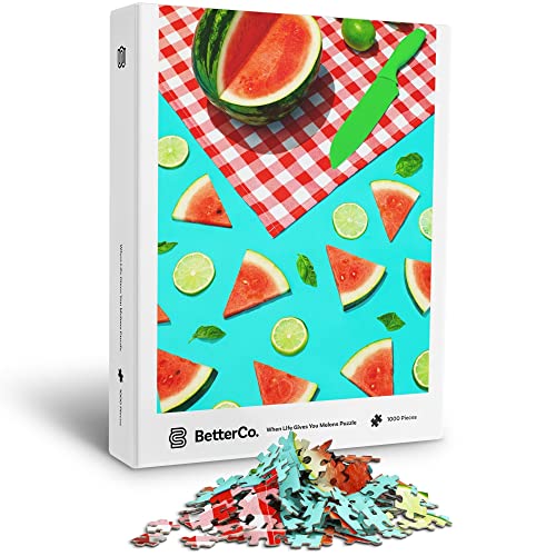 ジグソーパズル 海外製 アメリカ BetterCo. When Life Gives You Melons Puzzle - Summer Watermelon Picnic Puzzle - 1000 Piece Jigsaw Puzzle for Adultsジグソーパズル 海外製 アメリカ