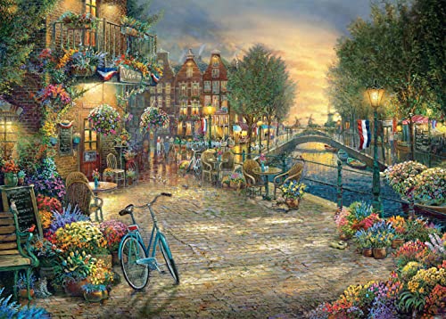 ѥ  ꥫ Ceaco - Thomas Kinkade - Amsterdam Caf? - 1000 Piece Jigsaw Puzzleѥ  ꥫ