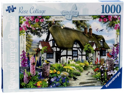 ジグソーパズル 海外製 アメリカ Ravensburger Country Cottage Collection No.1 - Rose Cottage, 1000pc Jigsaw Puzzleジグソーパズル 海外製 アメリカ