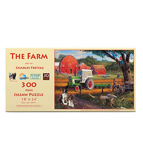 ジグソーパズル 海外製 アメリカ SUNSOUT INC - The Farm - 300 pc Jigsaw Puzzle by Artist: Charles Freitag - Finished Size 18 x 24 - MPN 70957ジグソーパズル 海外製 アメリカ