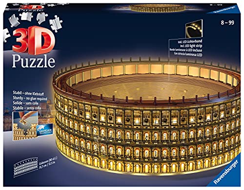 ジグソーパズル 海外製 アメリカ Ravensburger 4005556111480 Illuminated Colosseum 216 Piece 3D Puzzle Children'sジグソーパズル 海外製 アメリカ