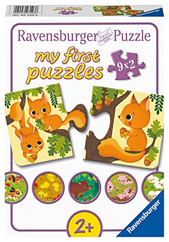 ѥ  ꥫ Ravensburger 03123 Animals 9 x 2 Pieces My First Puzzle for Children from 2 Years, Multicolouredѥ  ꥫ