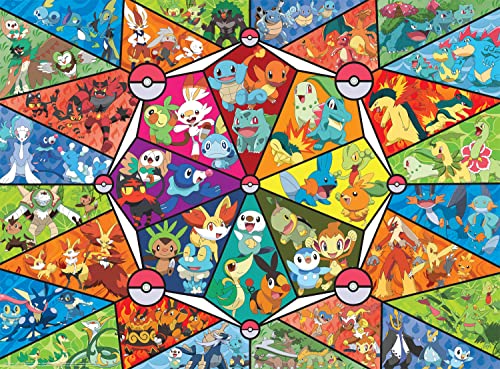 ジグソーパズル 海外製 アメリカ Buffalo Games - Pokemon - Stained Glass Starters - 1000 Piece Jigsaw Puzzle for Adults Challenging Puzzle Perfect for Game Nights - 1000 Piece Finished Size is 26.75 x 19.75ジグソーパズル 海外製 アメリカ