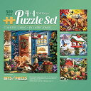 ジグソーパズル 海外製 アメリカ Bits and Pieces ? 4-in-1 Multi-Pack - 500 Piece Jigsaw Puzzles for Adults ? 500 pc Winter Spring Summer Fall Seasons Puzzle Set Bundle by Artist Larry Jones - 16"x20" (41cm x 51cm)ジグソーパズル 海外製 アメリカ