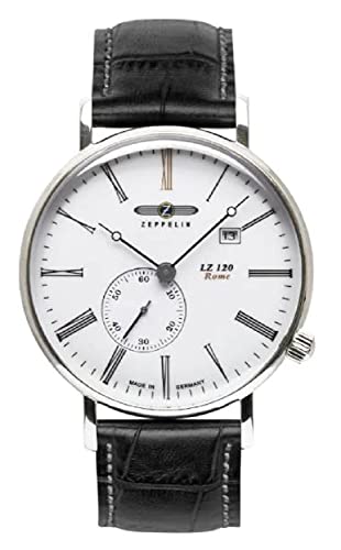 ツェッペリン 腕時計 ツェッペリン メンズ ゼッペリン ドイツ Zeppelin LZ120 Rome Quartz Men's Watch Black Leather Strap White Dial 7134-1腕時計 ツェッペリン メンズ ゼッペリン ドイツ