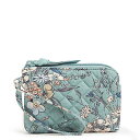 Fubh[ xubh[ AJ { z Vera Bradley Women's Cotton Clip & Zip Mini Pouch Wallet, Sunlit Garden Sage - Recycled Cotton, One SizeFubh[ xubh[ AJ { z