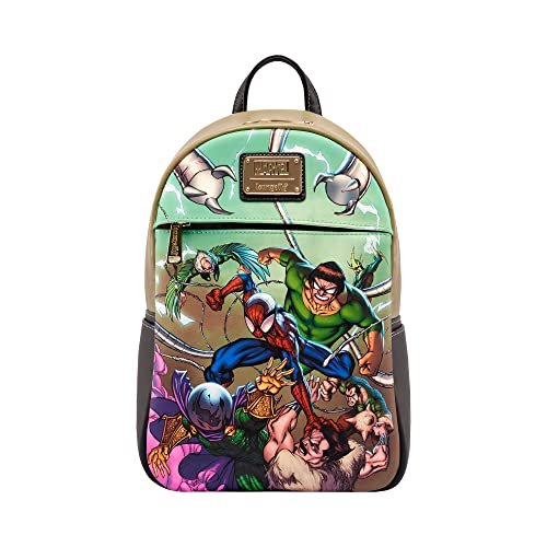 ラウンジフライ アメリカ 日本未発売 バッグ コラボ Loungefly Marvel: Spider-Man Sinister 6 Mini-Backpack, Amazon Exclusiveラウンジフライ アメリカ 日本未発売 バッグ コラボ