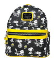 ラウンジフライ アメリカ 日本未発売 バッグ コラボ Loungefly Peanuts Snoopy and Charlie Brown Allover Pr...